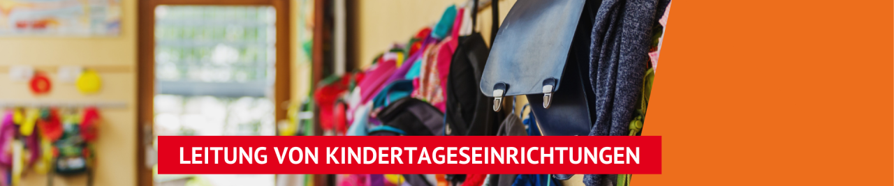 Banner Kindertageseinrichtungen professionell leiten