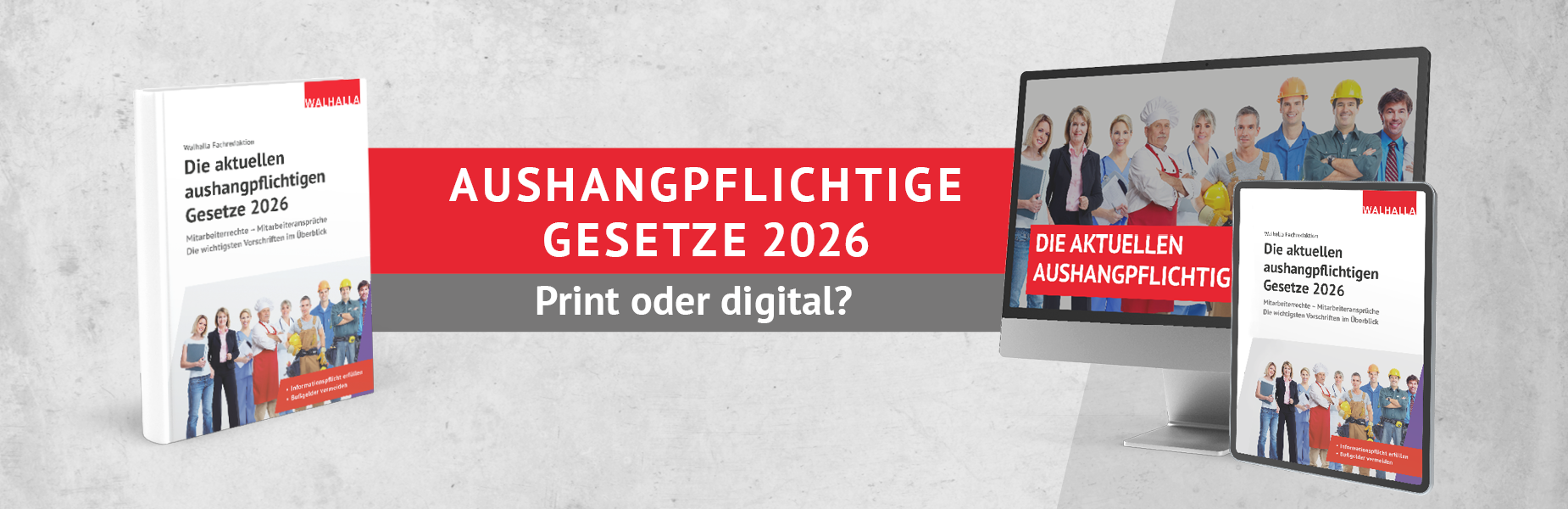 Aushangpflichtige Gesetze 2026