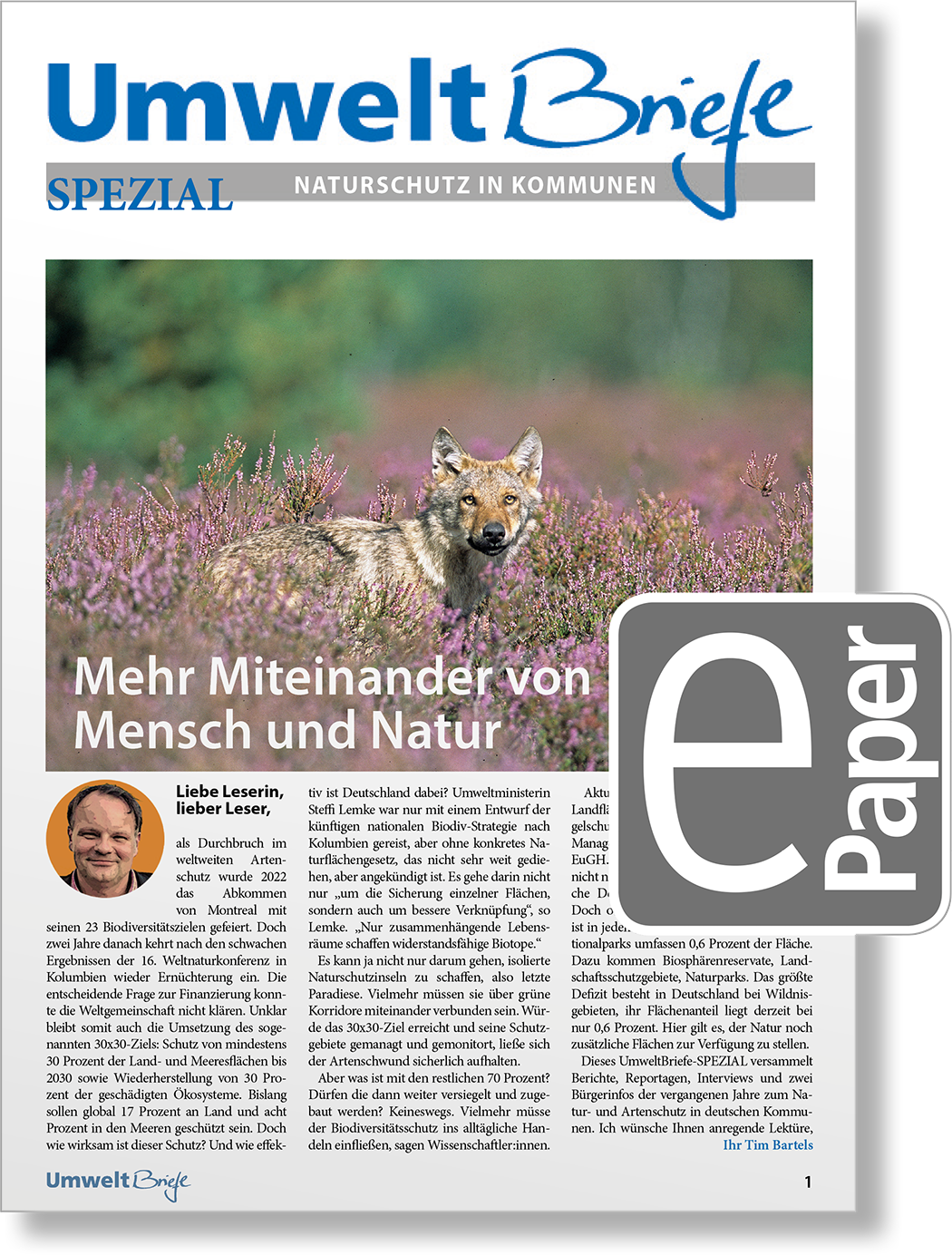 Dieses Bild zeigt das Produkt Umweltbriefe SPEZIAL - Naturschutz in Kommunen