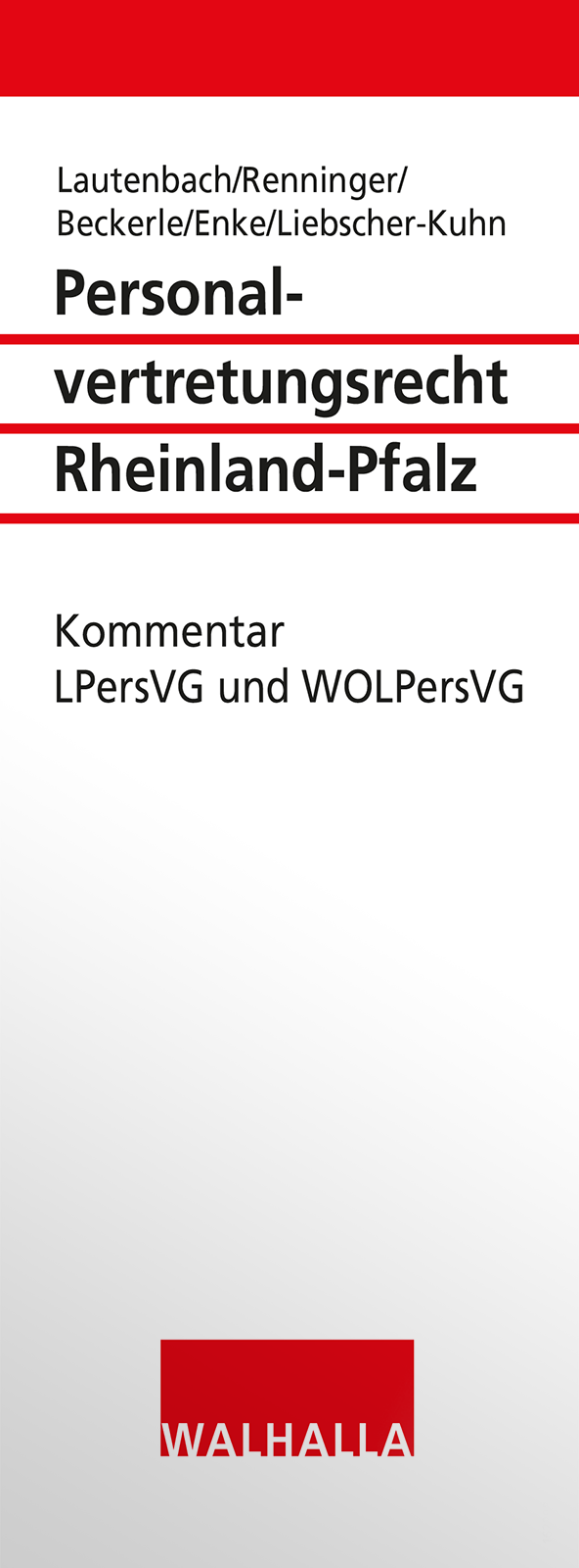 Dieses Bild zeigt das Produkt Personalvertretungsrecht Rheinland-Pfalz