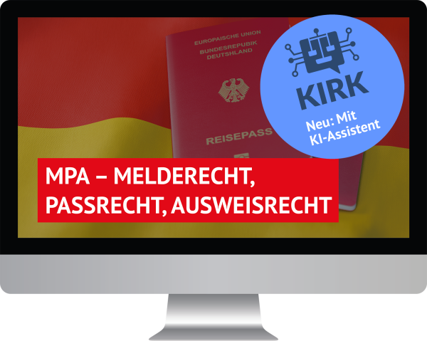 Melderecht, Passrecht, Ausweisrecht - MPA