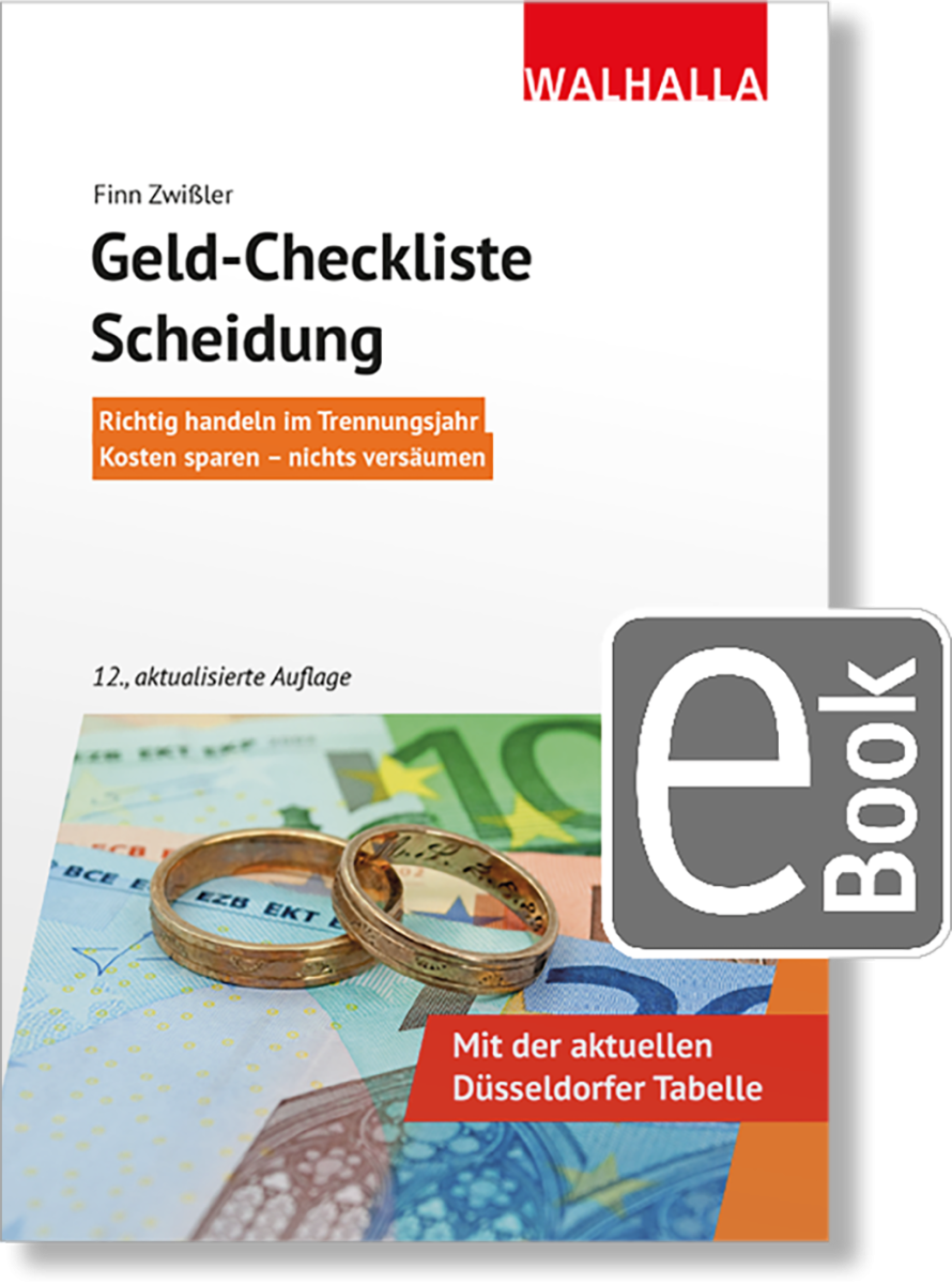 Geld Vor Der Scheidung In Sicherheit Bringen Geld-Checkliste Scheidung | WALHALLA Fachverlag
