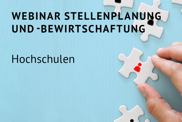 Webinar Stellenplanung und -bewirtschaftung für Hochschulen nach der Landeshaushaltsordnung (LHO)