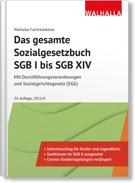 Das gesamte Sozialgesetzbuch SGB I bis SGB XIV