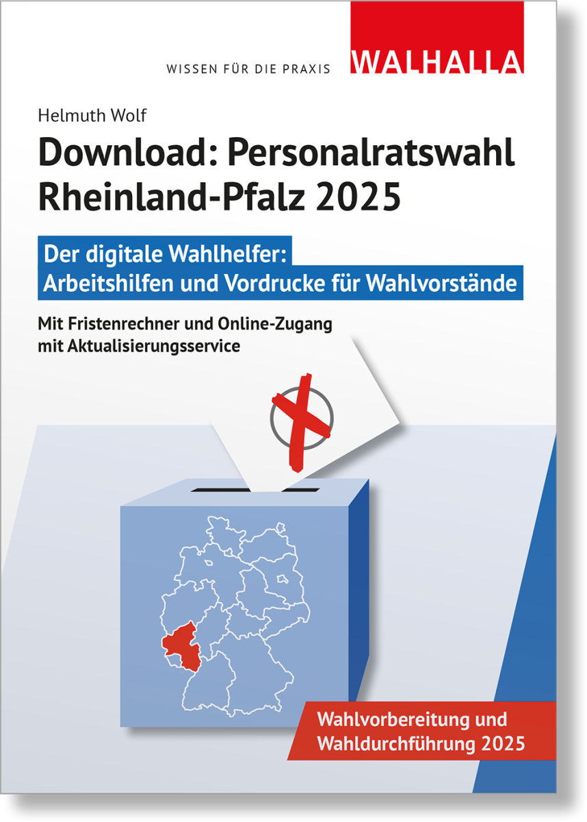 Download Personalratswahl RheinlandPfalz 2025 WALHALLA Fachverlag