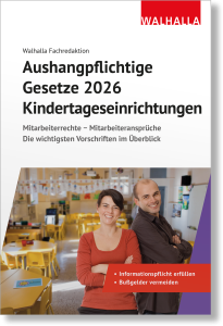 Aushangpflichtige Gesetze 2026 Kindertageseinrichtungen
